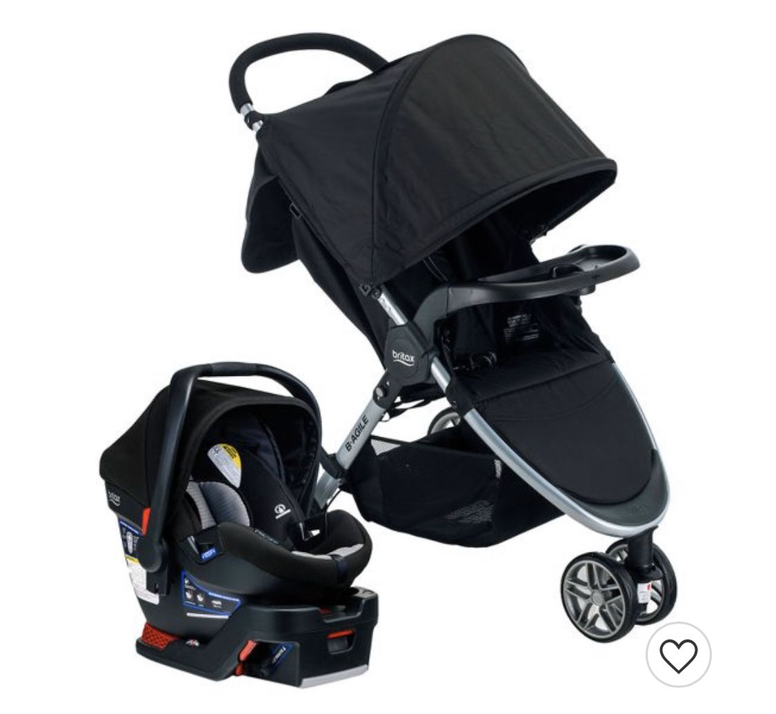 Stroller and car seat - Gray/Black