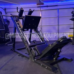 NEW HEAVY DUTY - LEG PRESS X HACK SQUAT MACHINE