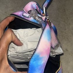 Acrylic Wristlet Purse (Purple/Blue) – NEW