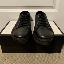 Gucci “GG” canvas low black sneakers