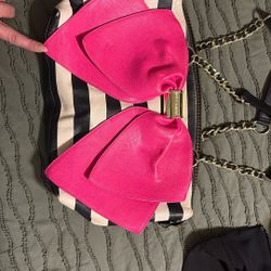 Hot Pink And Striped Betsy  Purse🎀
