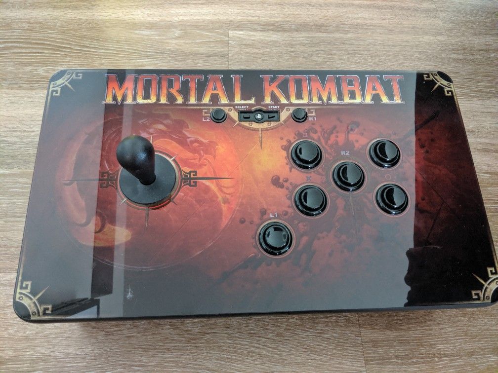 Mortal Kombat Fight Stick Arcade Style Controller and Game for PS3