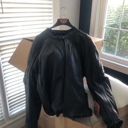 First Racing Leather Motorcycle Jacket