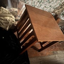 Wood side table 