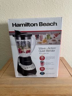 ✨Brand New ✨Hamilton Beach Wave~Action Quiet Blender – 48 oz. Glass Jar