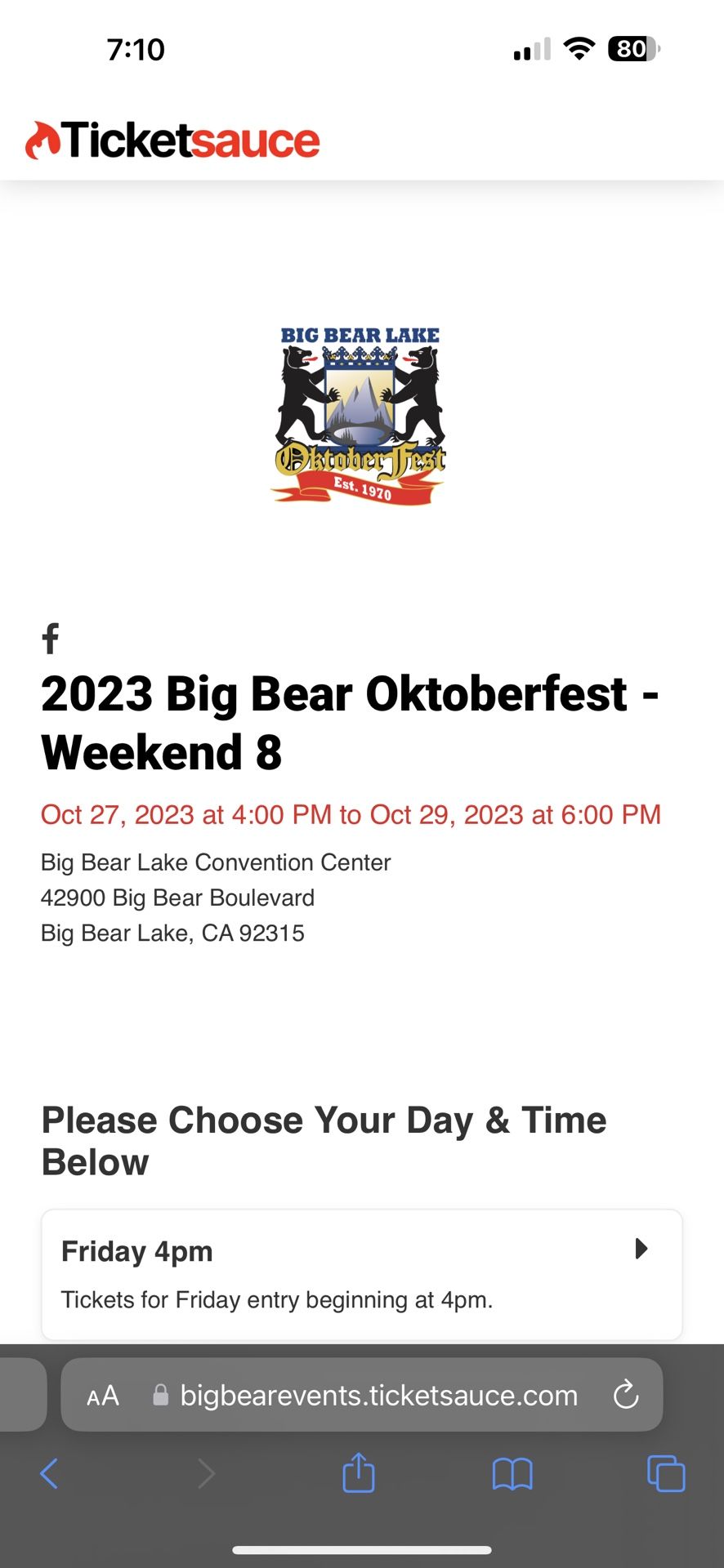 Octoberfest Tickets