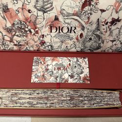 DIOR Wooden Fan & Red Packet VIP Gift For Chinese Lunar New Year With Bag