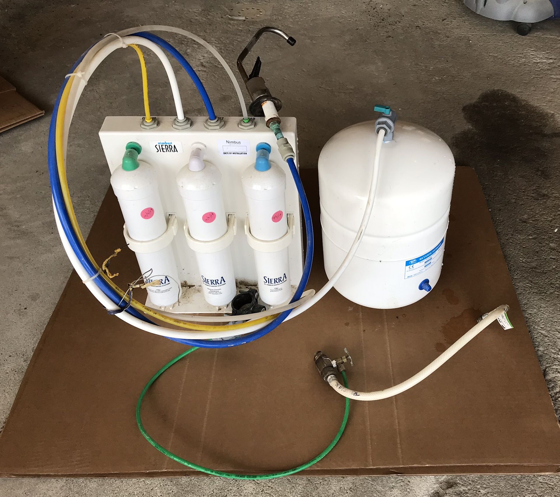 Nimbus Sierra RO Water Filtration System + 3 New Filters, Still In