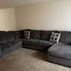 Gray U-Shaped Sectional 