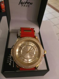 Techno pave watch