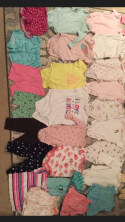 Huge lot of baby girl clothing