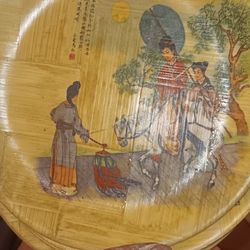 Vintage Bamboo Plates