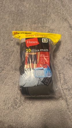 Hanes 10-Pack Tagless Boxer Briefs XL