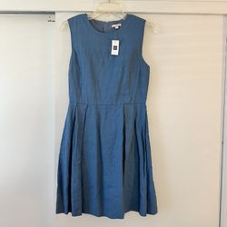 NWT Gap Blue Linen Mini Dress