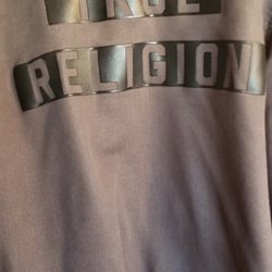 TRUE RELIGION Men's Bombet Jacket- Gray