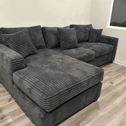 Brand New Corduroy Sectional Set