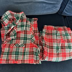 Christmas Women’s Plaid Pajamas Size Medium