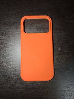 Orange Silicone Phone Case iphone 17 pro