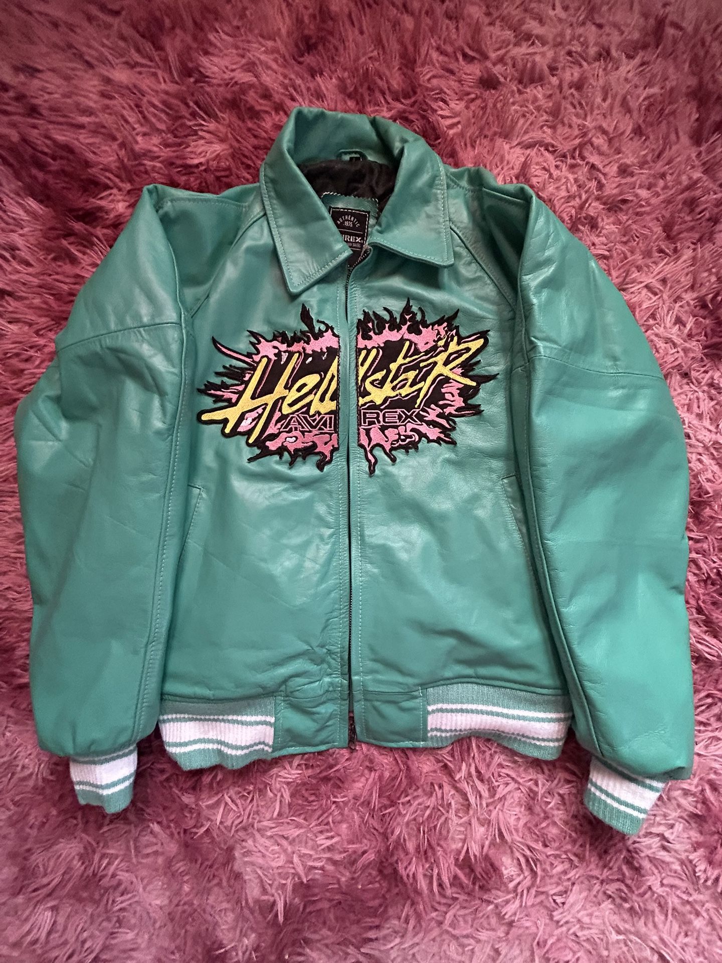 Authentic Leather Hellstar Avirex jacket