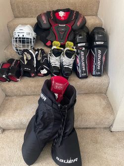 Bauer Youth Hockey Equipment Full Set
