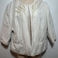 Women's linen jacket .Size M. $15.