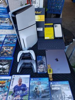 PS5 Alone is $650 mine come with 6 Controllers & 20 Games with New Ipad New Iphone New Nike watch. Trade all for Car truck mini van 2000s up