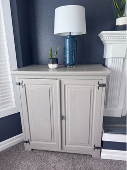 Painted Mexican pine cabinet