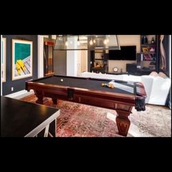 Exquisite Mahogany Pool Table