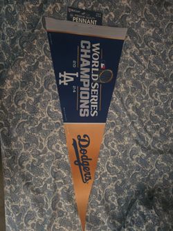 LA Dodgers 2024 World Series Champions Pennant