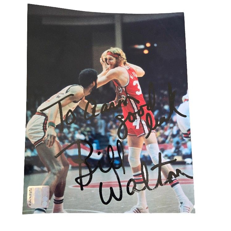Bill Walton Autographed Photo Portland Trailblazers