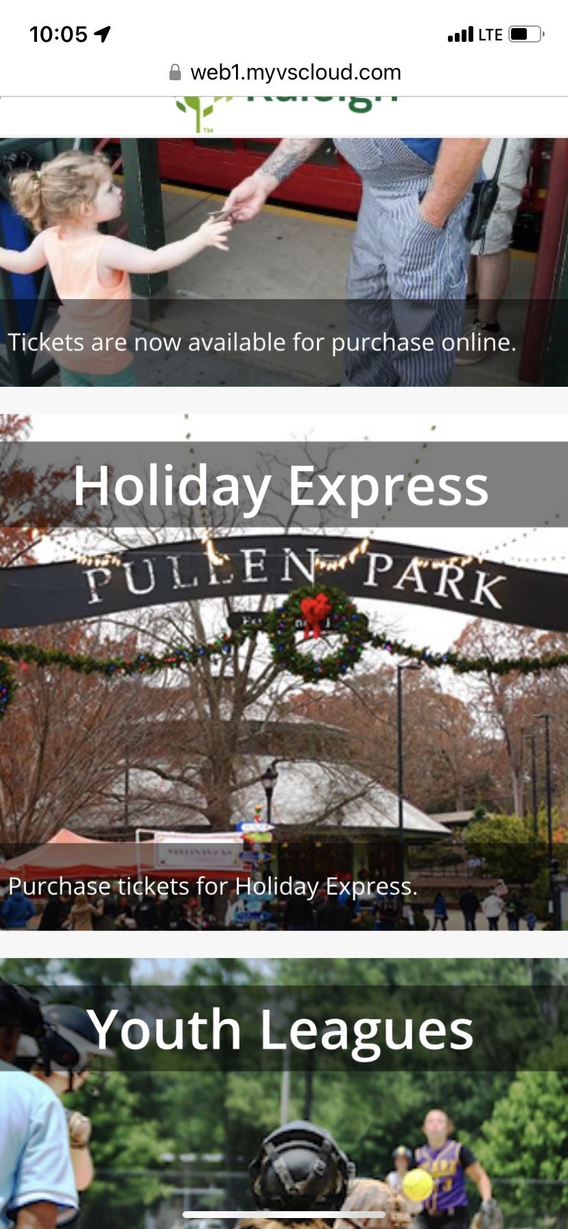 Pullen Park Holiday Express