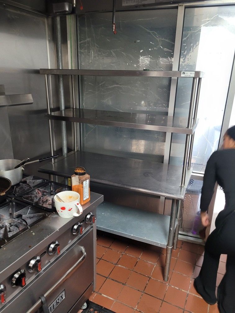 Prep Table And Shelf