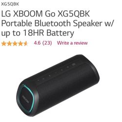 LG Boom 2 Speaker Bluetooth 