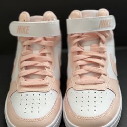Nike Court Borough Mid 2 GS White Echo Pink CD7782-122 Size 5.5Y New No Lid