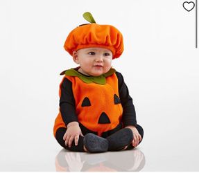 Pumpkin costume for baby up to 6 months.