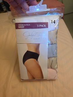 Jaclyn Smith Collection Premium Plus Brief 5 Pack Size 14