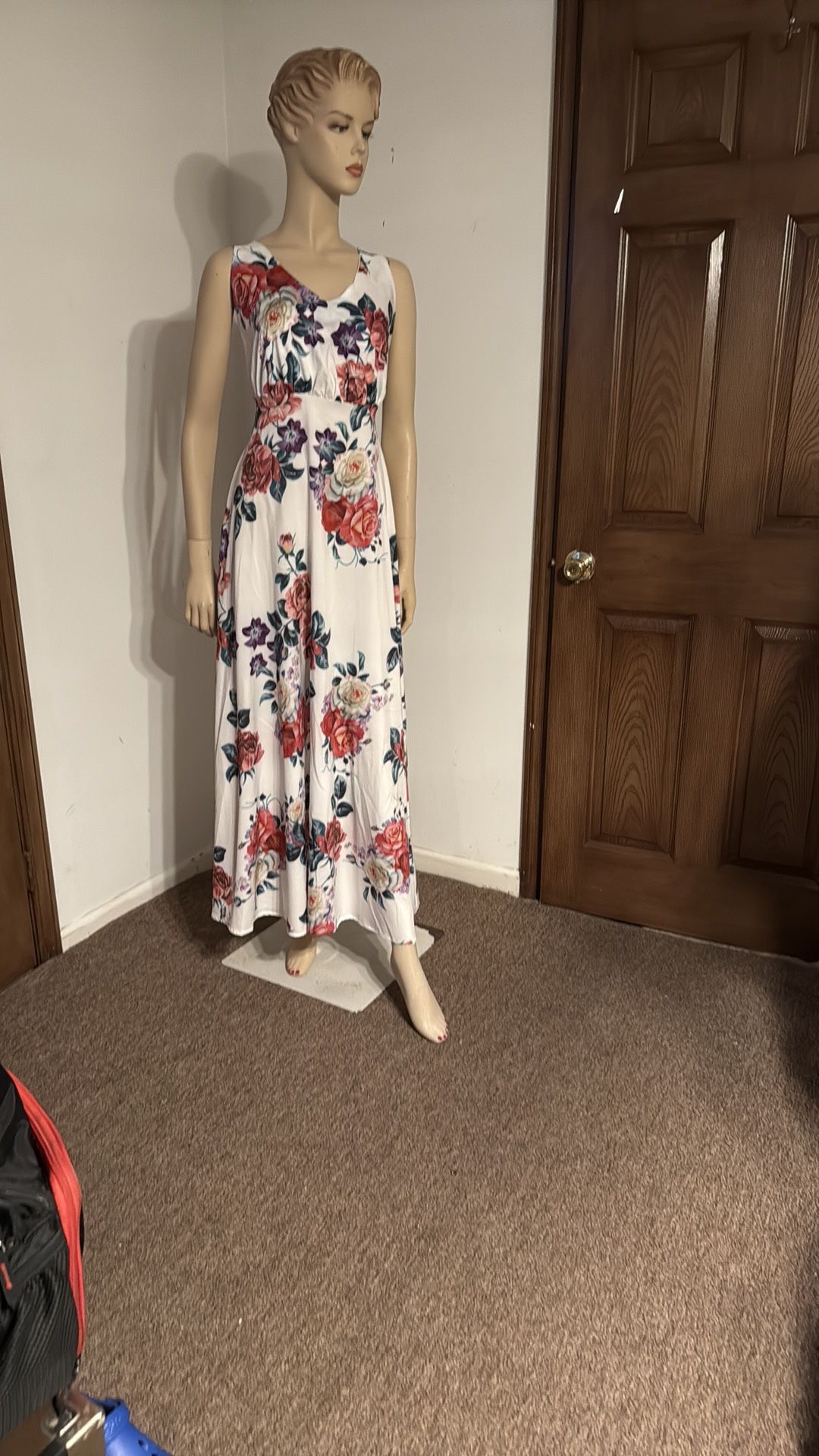 Floral Backless Dress