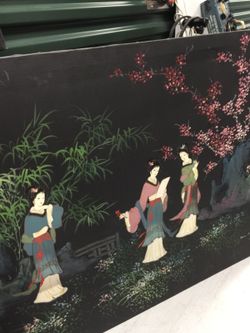 2 Geisha girls paintings/ cost a quite a bit, don't match my decor