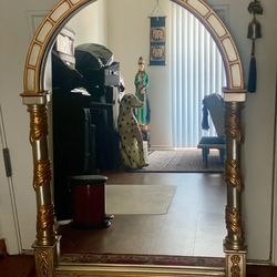 Accent Gold Leaf Mirror