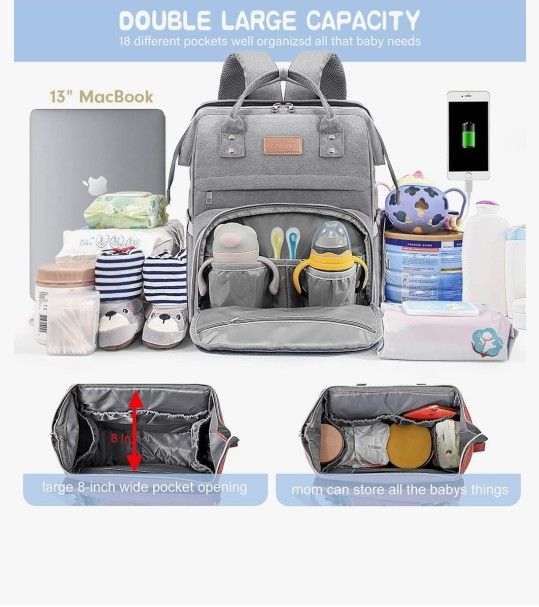 Diaper Bag with Changing Station - NEW