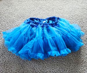 Blue Tutu Skirt, Adult One Size, Halloween, Dress Up, Cosplay