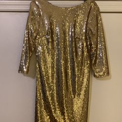Gold sequin Dress