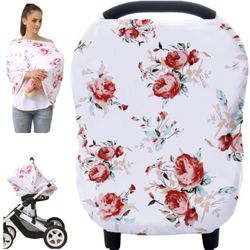 Baby Car Seat Covers - Stroller Canopy Breastfeeding Covers, Multi-Use Carseat Canopy,