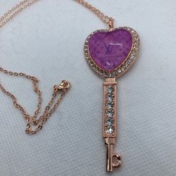 Rose Gold ❤️ Key Necklace