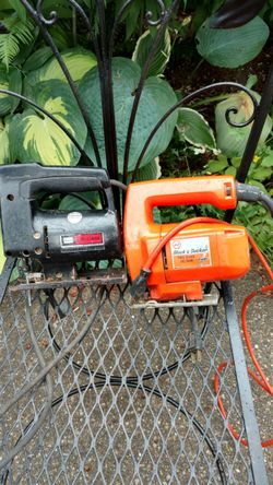 Sears Craftsman saber saw and Black and Decker jig saw
