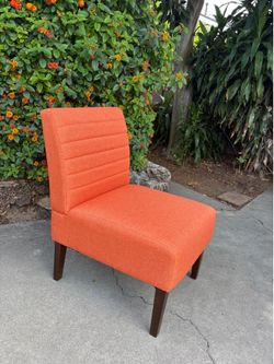 Modern Armless Lounge Chair Modern Accent Chair, Comfy Living Room Chair with Wood Legs