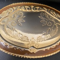 Vintage US made old west cowboy rodeo western belt buckle