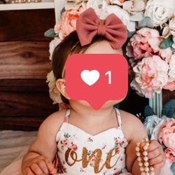 Cute First Birthday Flora Dress 