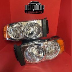 Dodge Ram 2002. 2005 Headlights.