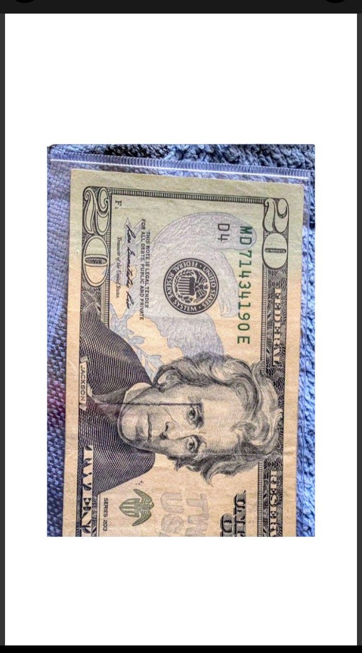 $20 Bill (Ink Error)